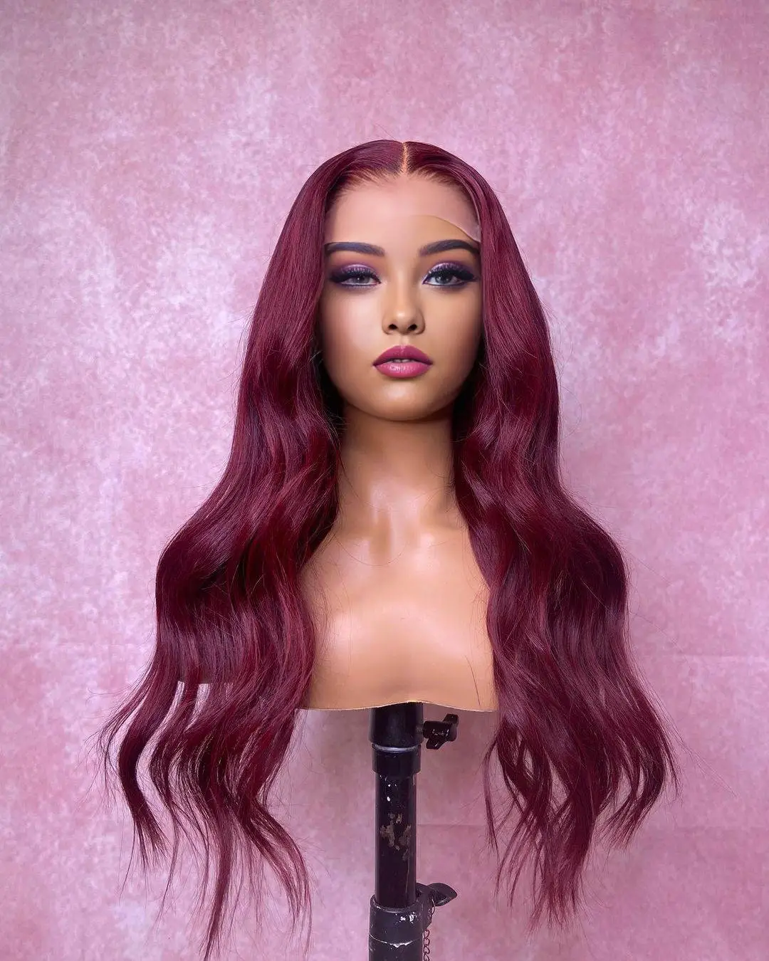 Burgundy 99J Lace Front Wigs