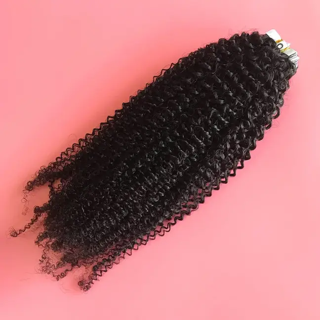 Curly Tape In Human Hair Extensions