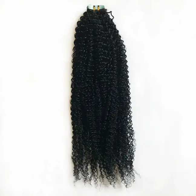 Kinky Curly Tape in Human Hair Extensions