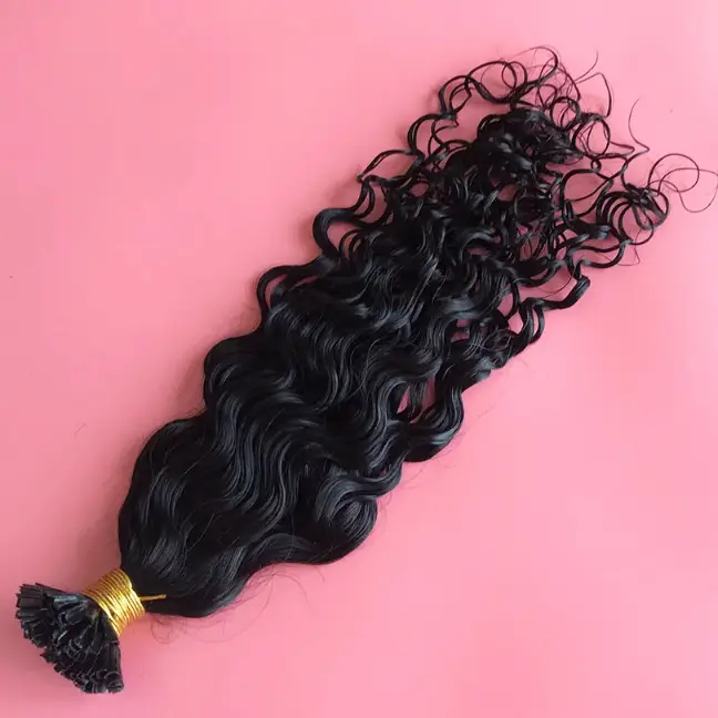 Curly U Nail Tip In Hair Extensions