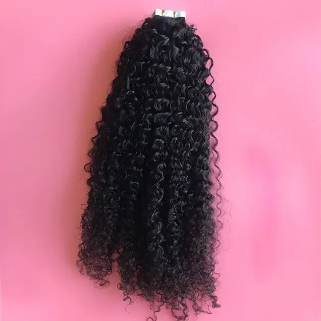 Curly Tape In Human Hair Extensions