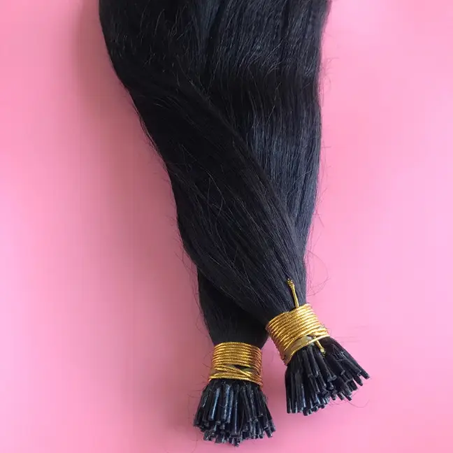 Yaki Straight I Tip Human Hair Extensions