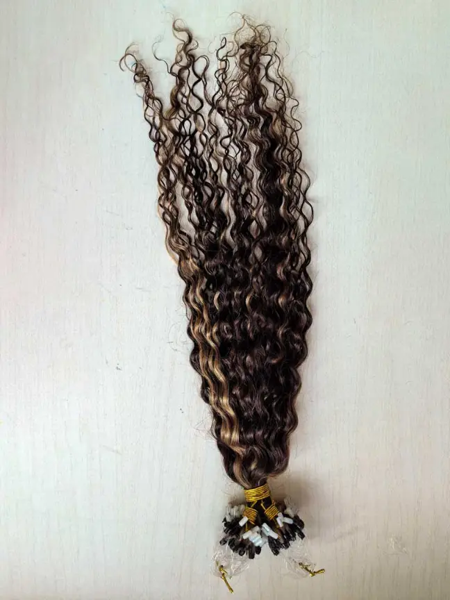 Deep Curly Micro Loop Human Hair Extensions