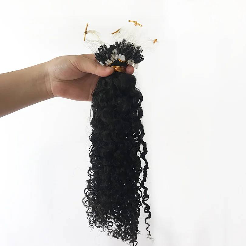 Micro Ring Loop Hair Extensions Natural Color