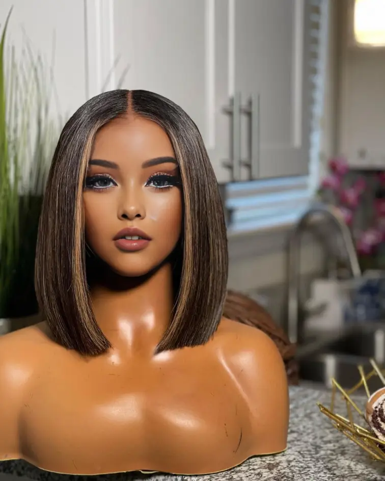 Highlight Lace Frontal Brazilian Straight Human Hair