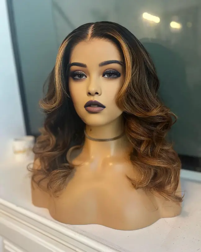 Highlight Ombre Lace Front Wig