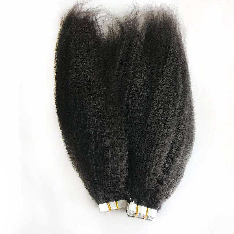 Natural Color Tape In Hair Extension For Women Black Hair