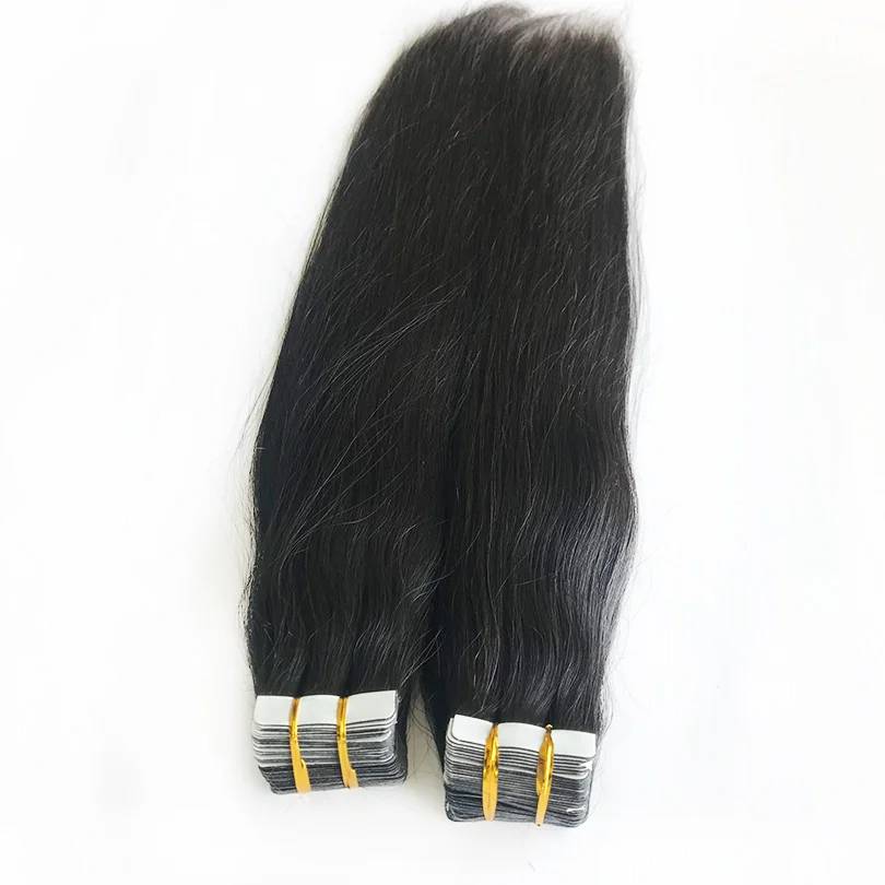 Deep Wave Tape In Human Hair  Skin Weft