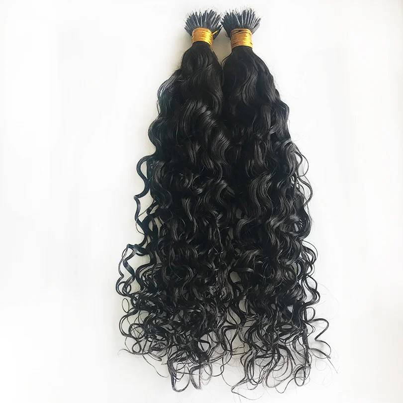 Nano Ring Human Hair Extensions Natural Color